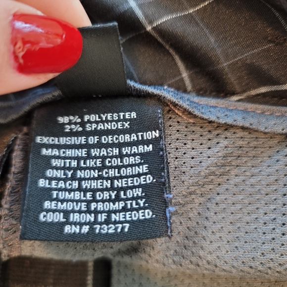 💕 Fila Sport Golf Black & Gray Plaid Shorts Men's Size 32 - Picture 9 of 11